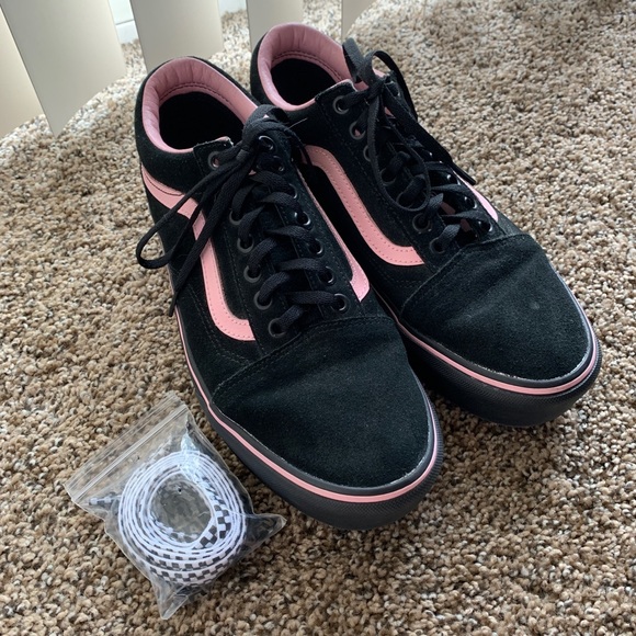 platform vans with hearts